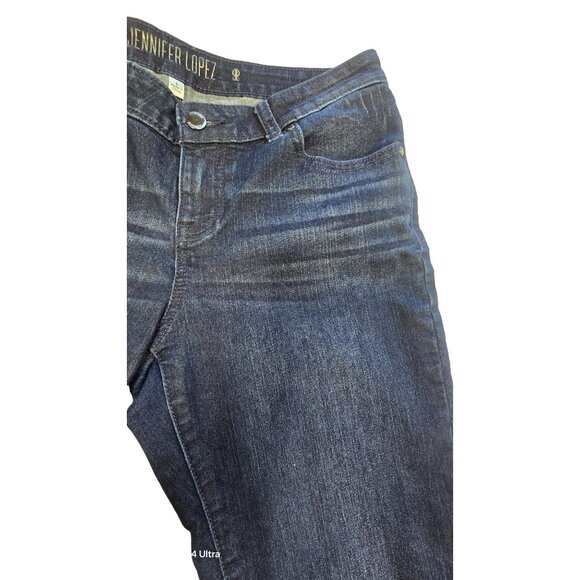 Jennifer Lopez Women's Straight Leg Jeans Size 6 Dark Wash Denim Low Rise - Picture 5 of 10